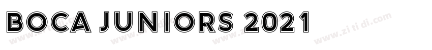 Boca Juniors 2021字体转换